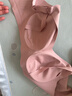 嫚熙（EMXEE）孕妇哺乳内衣喂养胸衣舒适上托聚拢怀孕期喂奶文胸非纯棉女 兰烟花 M 实拍图