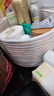 圆本桌面杂物整理筐手工编织棉线收纳篮化妆品刷口红零食储物筐 实拍图