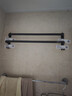 一卫太空铝毛巾架免打孔卫生间置物架浴室挂件浴巾架洗手间厕所双杆 实拍图