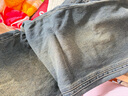 森马（Semir）森柔牛仔|牛仔裤女抓毛拖地裤显腿直2024冬季阔腿裤109724124001 实拍图