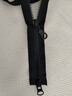 若轩8号树脂粗齿羽绒服拉锁长款拉链双头双开衣服外套大拉链头配件 70厘米双头 黑色 1条 实拍图