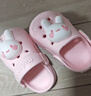 牧童儿童拖鞋夏男宝宝洞洞鞋软底女童卡通洗澡婴幼儿家居鞋萌兔粉130 实拍图