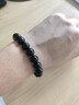 金石灵天然黑曜石手串男女款水晶手链海蓝宝五行补水佛珠转运珠生日礼物 黑曜石手链10毫米 实拍图