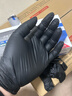 英科医疗（INTCO）一次性手套丁腈手套100只大码黑色丁晴加厚耐用劳保橡胶洗碗手套 实拍图