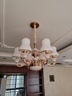 韵钰欧式客厅吊灯水晶灯具套餐现代简约防尘餐厅灯大气新款卧室灯饰 6头-配全光谱三色光源 实拍图