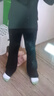 艾舞戈儿童舞蹈裤女童练功喇叭裤跳舞长裤拉丁舞裤子 黑色-弹力棉 150码 实拍图