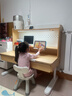 护童（Totguard）儿童学习桌椅套装可升降学生写字书桌 学立方榉木纹单桌120cm 实拍图
