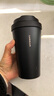 乐扣乐扣（LOCK&LOCK）遇见元气保温保冷咖啡杯弹跳盖男女颜值水杯400ML黑色LHC3271BLK 实拍图