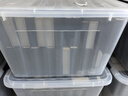 SPACEXPERT 衣物收纳箱特大号塑料整理箱车载储物箱95L透明 1个装 带提手 实拍图