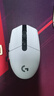罗技（G）G304 LIGHTSPEED无线鼠标 游戏鼠标 轻质便携 绝地求生FPS鼠标英雄联盟LOL吃鸡 生日礼物 白色 实拍图