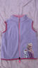迪士尼艾莎女童马甲秋冬儿童背心春秋外穿爱莎公主宝宝摇粒绒马夹 JXAM3001D紫色 130  实拍图