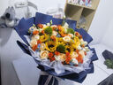 艾斯维娜鲜花速递向日葵混搭花束生日礼物全国同城配送 向日葵香槟混搭花束【升级新款】 实拍图