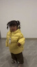 巴拉巴拉童装儿童羽绒服宝宝男女童2025冬装新款婴儿外套保暖上衣泡芙羽绒 黄色小南瓜31004-白鸭绒 110 （充绒量93g 适合3-5岁） 实拍图
