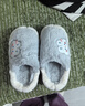 红豆踩屎感棉拖鞋女款秋冬季2025新款室内家居保暖毛绒绒月子棉拖鞋女 天蓝 40-41 正码 实拍图