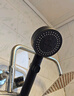 四季沐歌（MICOE）黑色增压淋浴花洒喷头套装 浴室淋浴头花洒手持花洒三件套HS125 实拍图