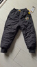 小黄鸭儿童装新款冬季棉裤中小童男女宝宝加绒加厚一条过冬裤子潮 黑色 压花棉裤 110 实拍图