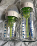 布朗博士防胀气奶瓶套装新生儿专用(0-3月玻璃150ml+3-6月玻璃270ml)萌兔 实拍图