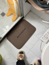 欧派浴室地垫卫生间加厚海绵吸水防滑脚垫厕所亚麻洗手间门垫 实拍图
