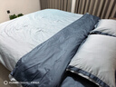 京东京造100支长绒棉床上四件套 植素超柔贡缎轻奢床单被套床品套件抗菌 1.8米床莱茵海蓝 实拍图