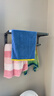 卡贝毛巾架免打孔卫生间置物架浴室浴巾架厕所太空铝免钉卫浴挂件 实拍图