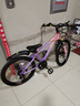 凤凰山地自行车男女变速山地车碟刹青少年儿童自行车学生单车 星际 粉紫【变速+辐条轮】 22寸【适合130-170cm】 实拍图