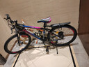 金武端自行车成人山地车公路赛车单车骑行变速超轻越野中学生初中青少年 旗舰版-辐条轮-炫彩蓝 26寸21速 实拍图