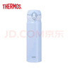膳魔师（THERMOS）保温杯男女不锈钢水杯子大容量保冷防漏弹盖学生520礼物JNL系列 天蓝色（504-PWB） 500ml 实拍图