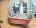 玉水湖书法收纳盒毛笔初学者便携美术工具箱收纳箱学生入门文房书画国画用品手提颜料透明盒子粉色马卡龙 实拍图