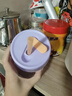 特百惠（Tupperware）吸吸罐550ml女生学生密封带吸管水杯子夏季自制饮品奶昔 冰沙紫 实拍图