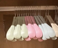 晟旎尚品 衣架无痕晾衣架子20只塑料宽肩加厚防滑晾晒不鼓包大衣挂架撑4色 实拍图