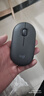 罗技（Logitech）时尚系列 PEBBLE鼠标 无线蓝牙鼠标 办公静音鼠标 女性鼠标对称鼠标 鹅卵石造型 石墨黑 实拍图