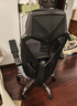 黑白调P4 Pro人体工学电脑椅子办公椅可躺午休椅电竞椅久坐舒适老板椅 耀黑(2D腰托+155°带脚托可躺） 实拍图
