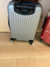 梵地亚行李箱男小型拉杆箱女旅行箱可登机箱包密码箱皮箱子20英寸银色 实拍图