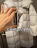 皮尔卡丹（pierre cardin）2026年冬季新款90鹅绒泡芙羽绒服女中长款过膝宽松加厚连帽外套 米白色（新国际鹅绒） S 建议(90-130斤) 新国际鹅绒328g 实拍图
