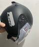 LS2新款摩托车头盔四分三盔电动助力车四季大尾翼大码男女半盔OF608 哑黑 XL(建议57-58CM) 实拍图