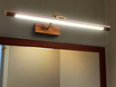 若朗镜前灯浴室卫生间洗漱台壁灯中古风长条复古胡桃木色卧室化妆台灯 【全光谱】胡桃木色-70CM 白光 实拍图