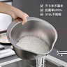 维艾（Newair）316L不锈钢沥水篮淘米神器洗菜盆厨房漏盆洗米盆滤水食品级加厚 实拍图