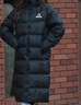 准者运动羽绒服男冬季长款户外保暖加厚鸭绒黑色运动休闲连帽情侣外套 纯正黑 【远红外科技辐照升温308-3】 L (175) 实拍图