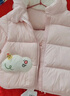 巴拉巴拉童装儿童羽绒服宝宝男女童2025冬装新款婴儿外套保暖上衣泡芙羽绒 粉色小苹果60356-白鸭绒 100 （充绒量81g 适合2-3岁） 实拍图
