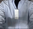 优衣库女装全棉条纹衬衫/长袖衬衣薄外套25秋冬新款479079 61 水蓝色 M /160/84A 实拍图