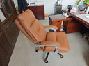 顾全电脑椅人体工学椅真皮办公椅可躺久坐舒适老板椅家用C570棕皮 实拍图