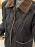 森马（Semir）羽绒服女中长款轻薄拼接灯芯绒翻领2024冬季三防外套109724113004 实拍图