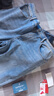 京东京造【四面高弹】牛仔裤男休闲裤子男直筒秋季莱卡衣服 浅蓝35 实拍图