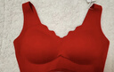 都市丽人本命年无钢圈聚拢红色文胸无痕背心式胸罩运动内衣2B350D 实拍图