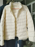 雪中飞男女立领秋羽绒百搭轻薄鸭绒立领修身轻盈隐藏式口袋 黎蔓卡其|7202-女 XL 180/100A 实拍图