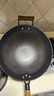 京严炒锅章丘款铁锅无涂层炒菜不粘锅家用精铁锅具燃气电磁炉用已开锅 【灶具通用】适合5-8人  赠盖铲  直径 34cm 百年工艺｜传统铁锅｜健康不沾 实拍图
