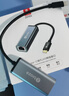 毕亚兹 Type-C千兆有线网卡 USB-C转RJ45网口转换器网线转接头 通用任天堂Switch华为小米笔记本 ZH106 实拍图