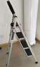 奥鹏 梯子家用四步折叠梯子加厚钢管铁梯宽踏板人字梯单侧工程梯 实拍图