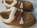 拉夏贝尔（La Chapelle）女鞋冬季新款棉鞋加绒面包鞋厚底增高保暖勃肯鞋子女E12 焦糖 39 实拍图