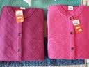 铜牛26新款暖棉开襟家居女套秋冬家居服套装 启运紫红 XL(175/100) 实拍图